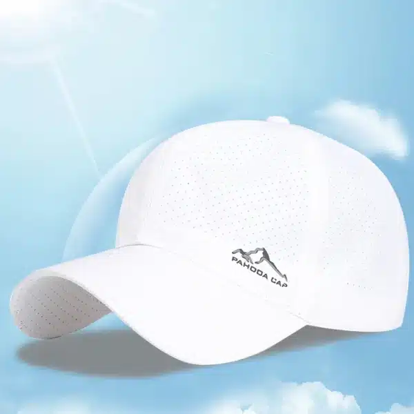 Summer Outdoor Sports Cap Golf Fishing Hat Quick Drying Sun Hat Adjustable Unisex Baseball Cap Women Men Lightweight Visor Cap - Image 2