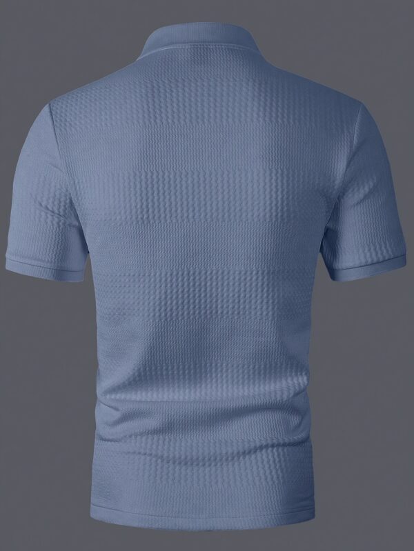 Men's Solid Short Sleeve Golf T-shirt For Summer Outdoor Business - Image 10