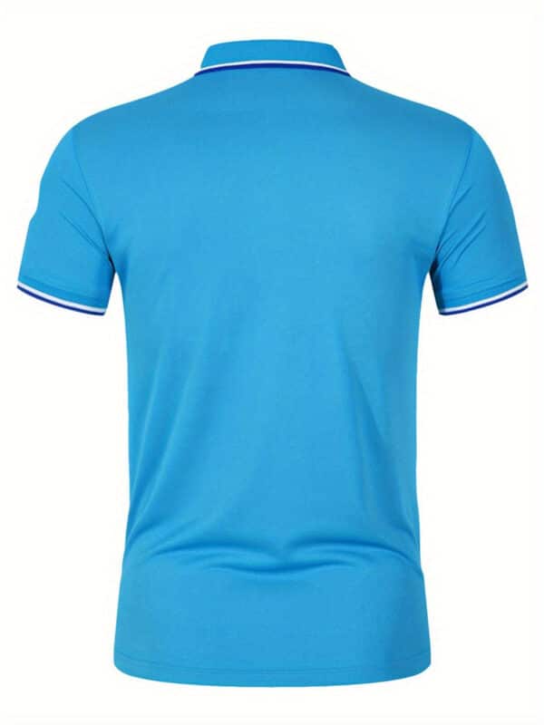 Green Crocodile Graphic Print Men's Casual V-neck T-shirt Short Sleeve Summer Men's Clothes Comfortable Breathable Regular Fit Golf Polo Shirt Button Down - Image 8