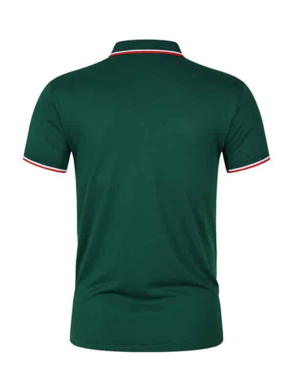Green Crocodile Graphic Print Men's Casual V-neck T-shirt Short Sleeve Summer Men's Clothes Comfortable Breathable Regular Fit Golf Polo Shirt Button Down - Image 9
