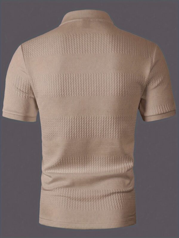 Men's Solid Short Sleeve Golf T-shirt For Summer Outdoor Business - Image 9