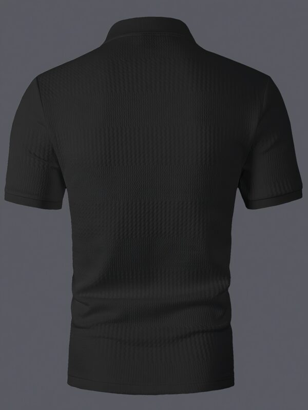 Men's Solid Short Sleeve Golf T-shirt For Summer Outdoor Business - Image 7
