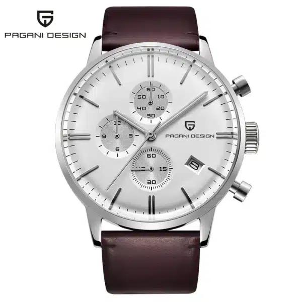 Mens Watches Top Brand Luxury Waterproof 30M Genuine Leather Sport Military Quartz Watches Men Clock Relogio Masculino - Image 12
