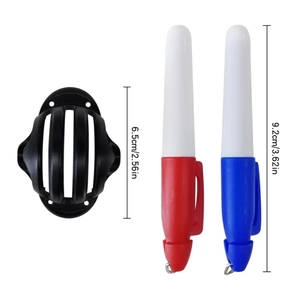 Golf Ball Liner Triple Line with 2 Marker Pen Color Blue Red Putting Position Aids Line Marker Drop Ship - Image 21