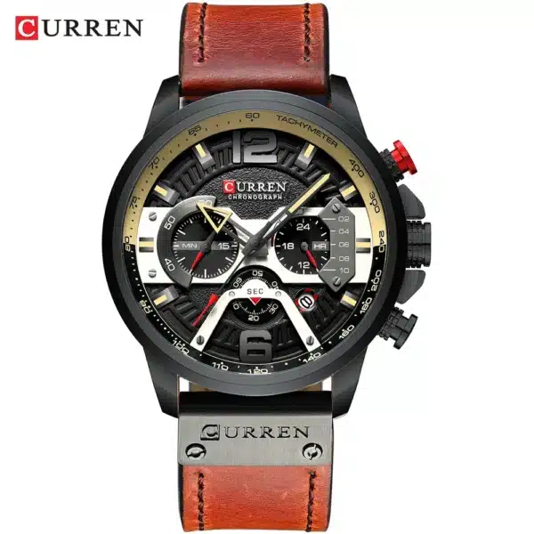 Luxury Watch For Men Quartz Chronograph Sport Waterproof Man Watches Military Fashion Stainless Steel Wristwatch Clock - Image 3