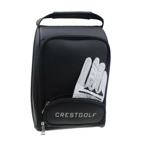 CRESTGOLF Women And Men's Golf Shoes Bag PU Leather Portable Golf Sports Shoes Bag - Image 5