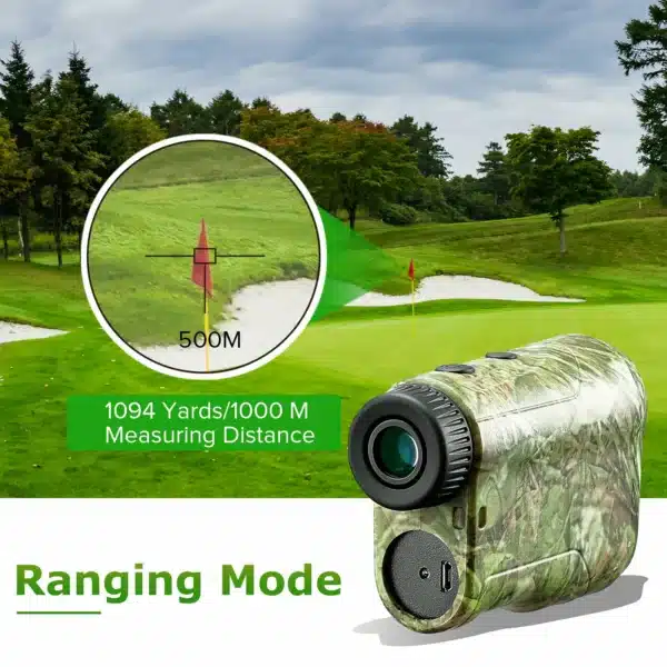 BOBLOV NK-1000 Waterproof Hunting Rangefinder 6.5X Magnification Flag-locking Range Finder Laser Distance Meter for Golf Sport - Image 4