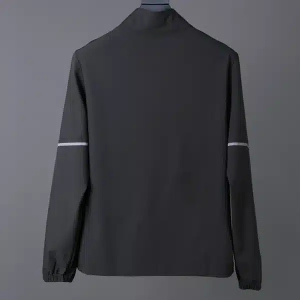 Men Jacket Run Reflective Training Workout Cycling Hiking Fishing Long Sleeves Zipper Pockets Outdoor Golf Causal Sport Coat - Image 7
