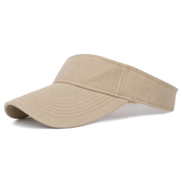Summer Sun Hats Men Women Cotton Adjustable Visor UV Protection Top Empty Solid Sport Tennis Golf Running Sunscreen Baseball Cap - Image 14