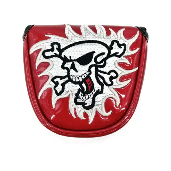 Golf Club Skull Mallet Putter Cover Magnetic Closure Design for Golf Heel Shaft/Center Shaft Putter Headcover-crystal PU Leather - Image 10
