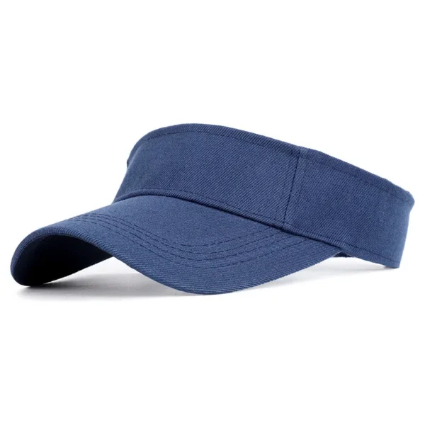 Summer Sun Hats Men Women Cotton Adjustable Visor UV Protection Top Empty Solid Sport Tennis Golf Running Sunscreen Baseball Cap - Image 9