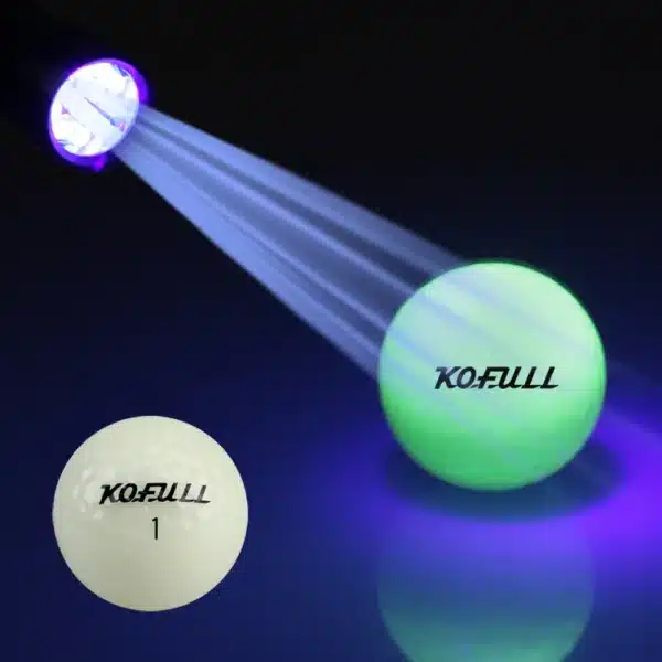1 Set Fluorescent Luminous Night Light LED Golf Balls Glow In The Dark - Image 2