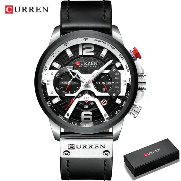 Luxury Watch For Men Quartz Chronograph Sport Waterproof Man Watches Military Fashion Stainless Steel Wristwatch Clock - Image 14