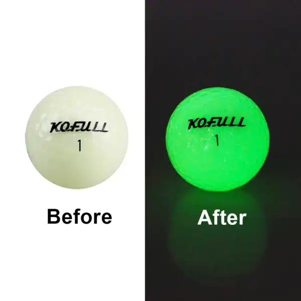 1 Set Fluorescent Luminous Night Light LED Golf Balls Glow In The Dark - Image 7