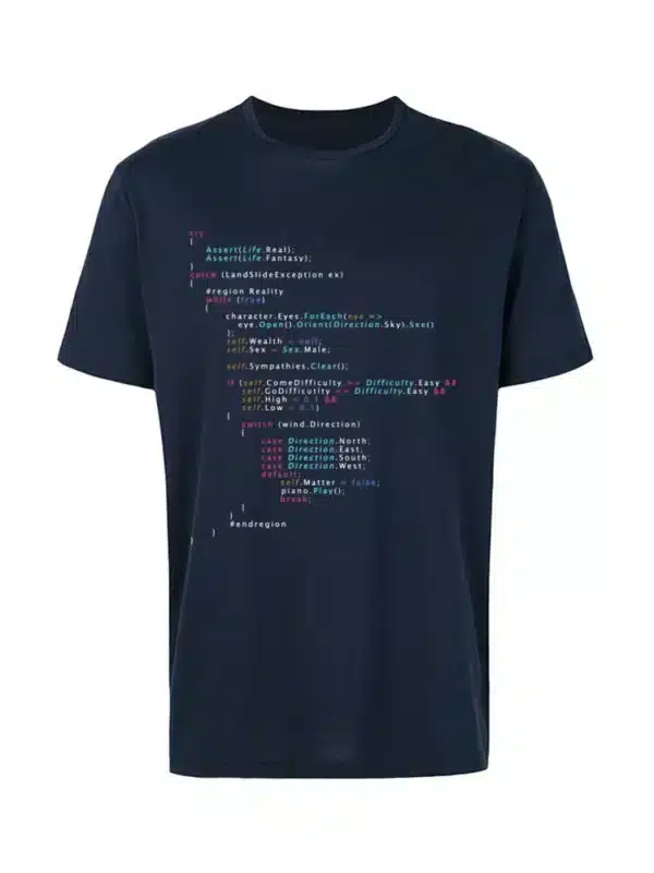 Colored Code Programming JS Men T Shirts Senior IT Engineer SCJP Programmer 100% Cotton Tee Shirts Keyboardman Workday - Image 13
