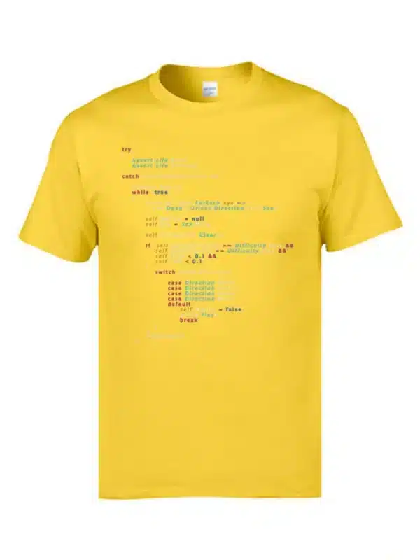 Colored Code Programming JS Men T Shirts Senior IT Engineer SCJP Programmer 100% Cotton Tee Shirts Keyboardman Workday - Image 7