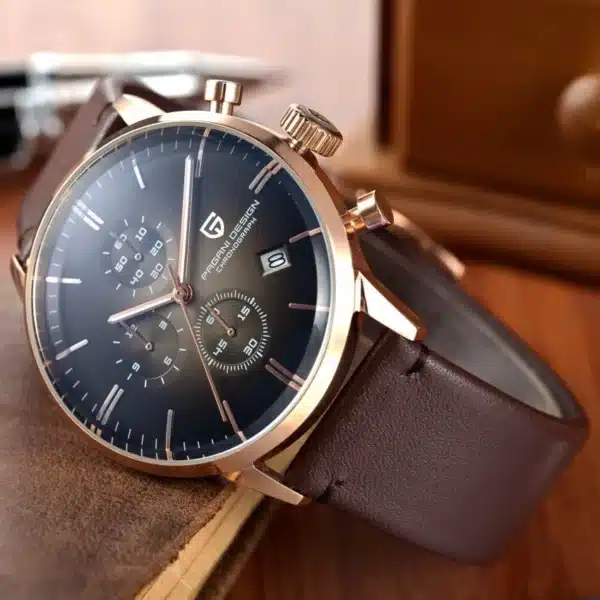 Mens Watches Top Brand Luxury Waterproof 30M Genuine Leather Sport Military Quartz Watches Men Clock Relogio Masculino - Image 3