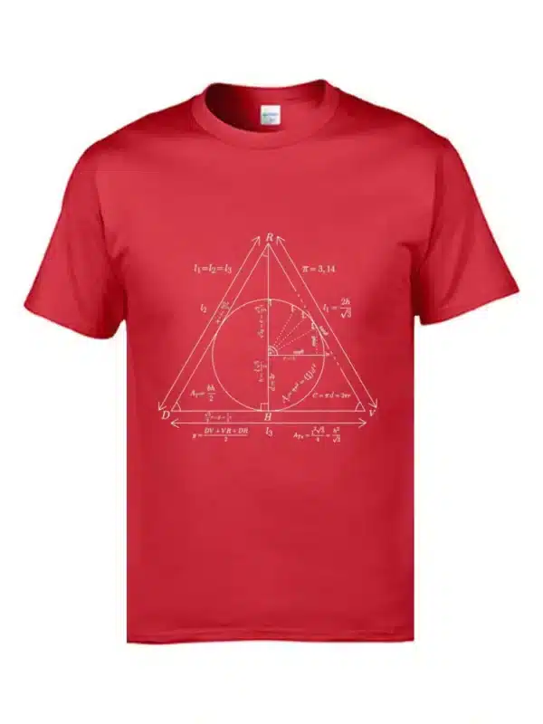 Math Teacher Formula Website T Shirts Triangle Law Summation College Tshirts Mens 2019 University T-Shirts High Quality Tees - Image 13