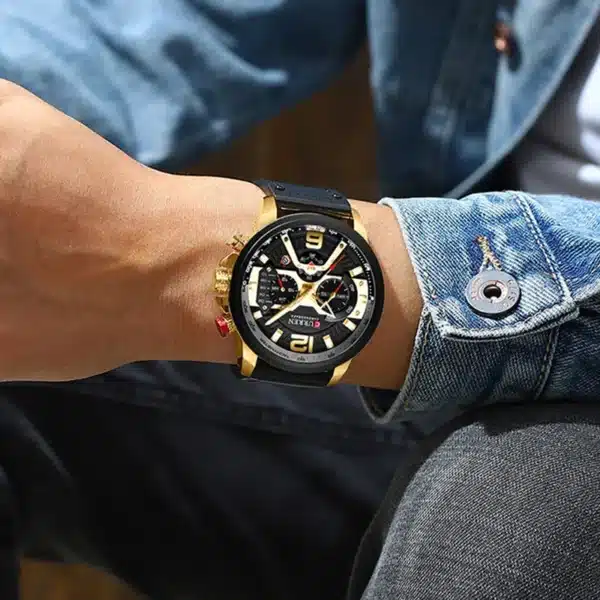 Luxury Watch For Men Quartz Chronograph Sport Waterproof Man Watches Military Fashion Stainless Steel Wristwatch Clock - Image 8