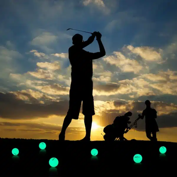 1 Set Fluorescent Luminous Night Light LED Golf Balls Glow In The Dark - Image 6