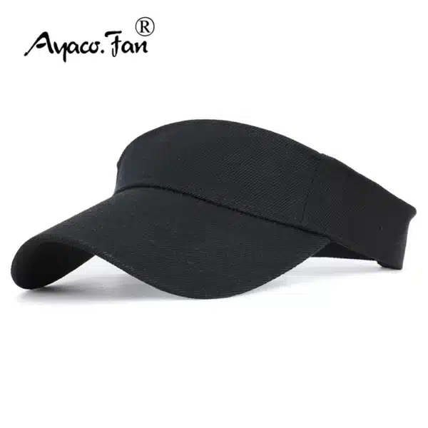 Summer Sun Hats Men Women Cotton Adjustable Visor UV Protection Top Empty Solid Sport Tennis Golf Running Sunscreen Baseball Cap