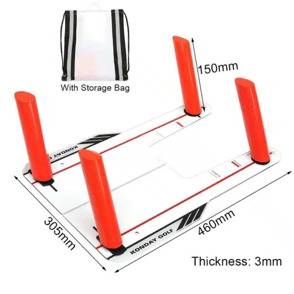 Golf Swing Trainer Swing Straight Draw Fade Practice Mirror Golf Aiming Hitting Trainer - Image 5