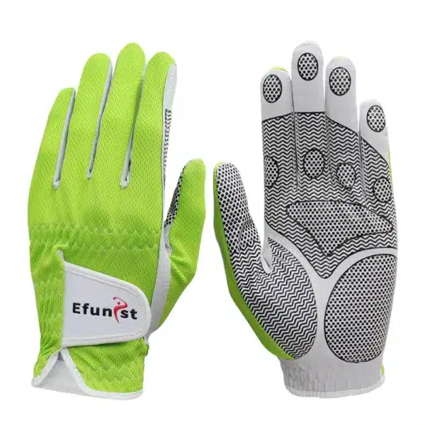 Pack 1 Pcs/Pair Efunist Golf Glove Men Left Hand Breathable Green 3D Performance Mesh Non-slip Micro Fiber Golf Gloves Mens Man - Image 4