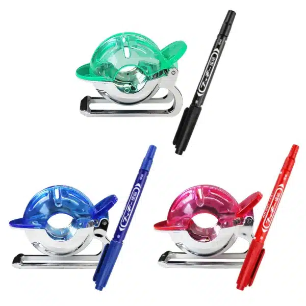 Golf Ball Liner Triple Line with 2 Marker Pen Color Blue Red Putting Position Aids Line Marker Drop Ship - Image 24
