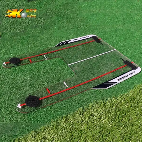 Golf Swing Trainer Swing Straight Draw Fade Practice Mirror Golf Aiming Hitting Trainer - Image 4