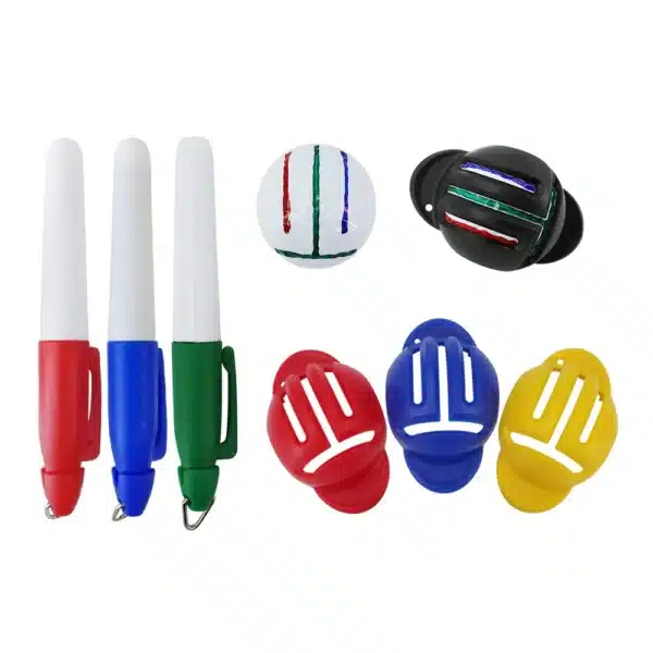 Golf Ball Liner Triple Line with 2 Marker Pen Color Blue Red Putting Position Aids Line Marker Drop Ship - Image 25