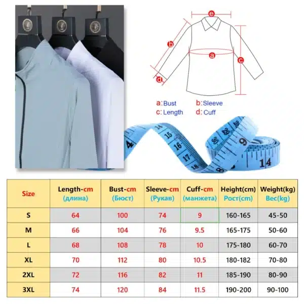 Men Jacket Run Reflective Training Workout Cycling Hiking Fishing Long Sleeves Zipper Pockets Outdoor Golf Causal Sport Coat - Image 5