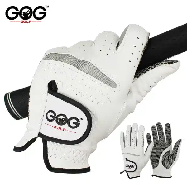 Pack 1 Pcs Golf Gloves Men's Left/Right Hand Soft Breathable Pure Sheepskin With Anti-slip Granules Golf Gloves Golf Men - Image 5