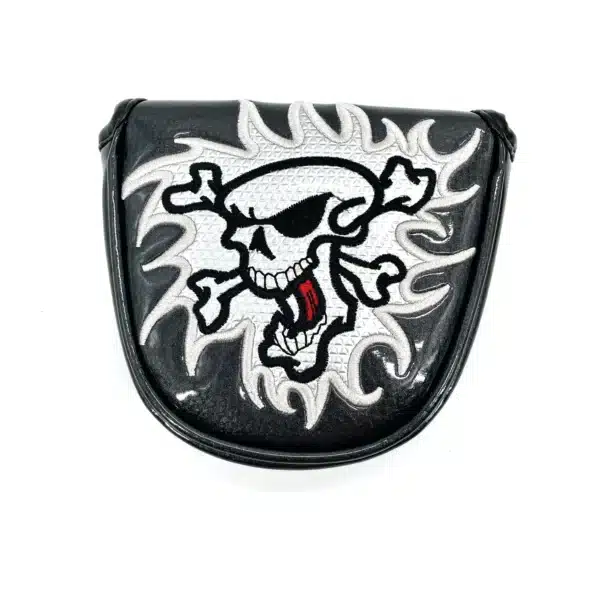Golf Club Skull Mallet Putter Cover Magnetic Closure Design for Golf Heel Shaft/Center Shaft Putter Headcover-crystal PU Leather - Image 8