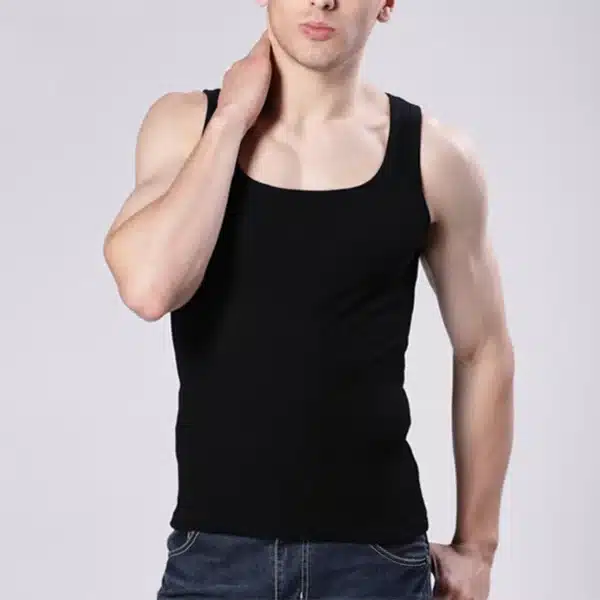 Men's Gyms Casual Tank Tops Bodybuilding Fitness T Shirts Muscle Sleeveless Singlet Top Vest Tank man's  Breathable clothes