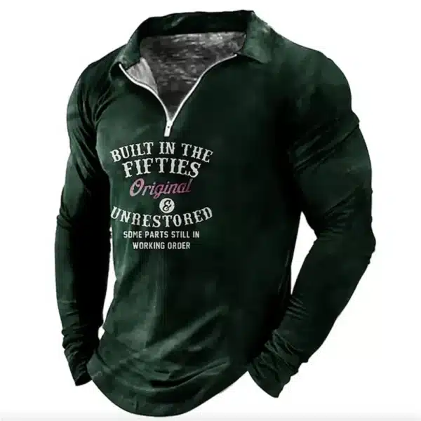 Men T-shirt Collar Polo Golf Letter Plain Turndown 3d Print Pattern Crown Street Long Sleeve Zipper Luxury Men's Clothing Spring - Image 25