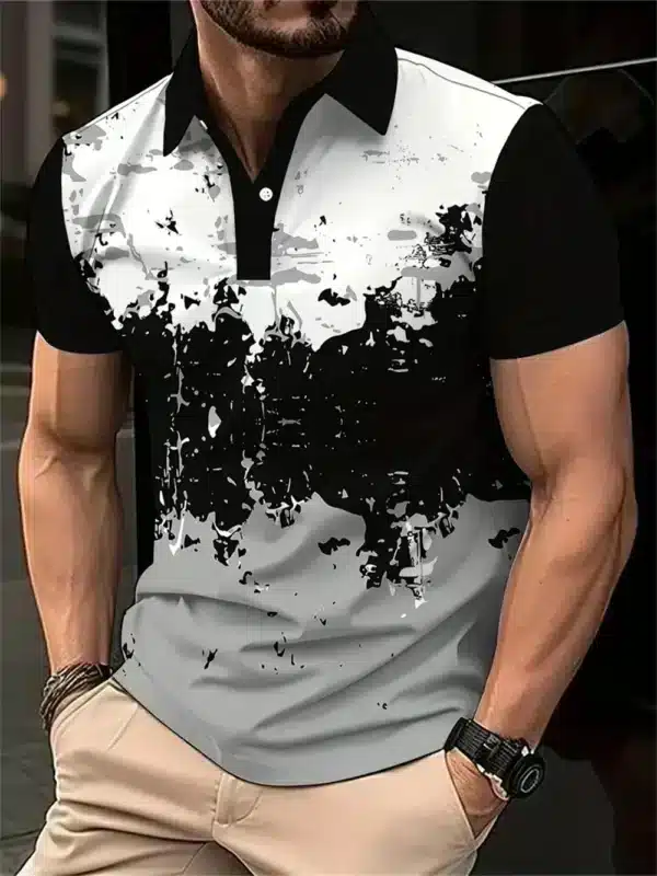 Breathable and Quick Drying Badminton Tennis Lapel Sports Short Sleeve Golf Jersey Summer Fashion Sports Casual Men's Polo Shirt - Image 17