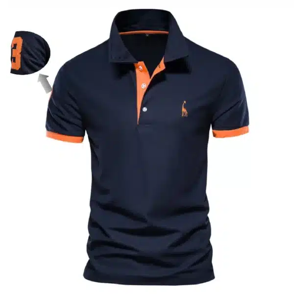 AIOPESON Embroidery 35% Cotton Polo Shirts for Men Casual Solid Color Slim Fit Mens Polos New Summer Fashion Brand Men Clothing - Image 7