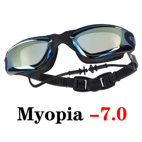 Adult Myopia Swimming Goggles Earplug Professional Pool Glasses Anti Fog Men Women Optical Waterproof Eyewear  Diopter - Image 17