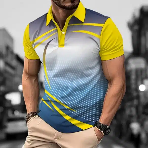 Breathable and Quick Drying Badminton Tennis Lapel Sports Short Sleeve Golf Jersey Summer Fashion Sports Casual Men's Polo Shirt - Image 16