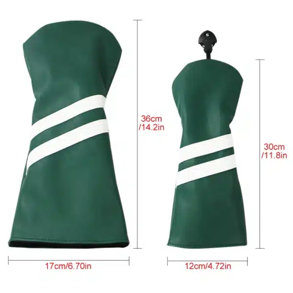 Golf Club Covers Set of 3 Pieces,Driver Headcover,for 1Driver(460cc) 2 Fairway Woods Size,with Rotating Number Plate - Image 2