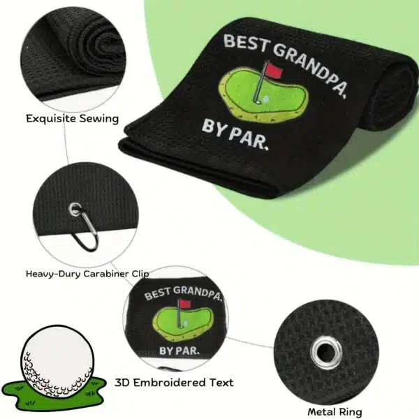 Funny Microfiber Premium Golf Towel, Embroidered Golf Towels for Golf Bags for Men&Women, Golf Accessories for Men Golfers - Image 6