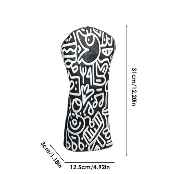 Fashion Golf Club #1 #3 #5 Wood Headcovers PU Leather Driver Fairway Woods Head Covers Protector Outdoor Golf Accessories - Image 7