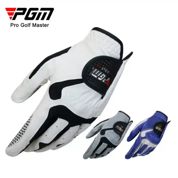 PGM Breathable Fabric Golf Gloves for Men, Antislip Granulated, Abrasion Resistant Sports, Microfibre Left and Right Hand Glove - Image 6