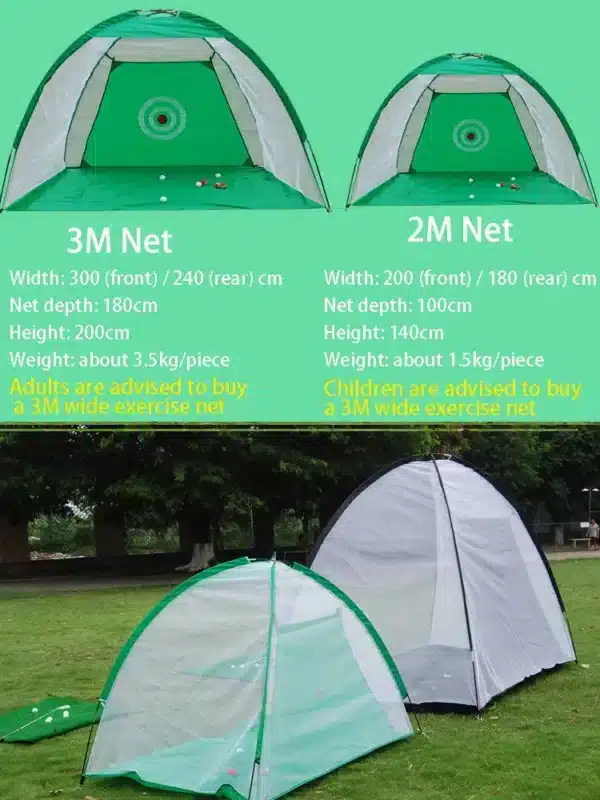 TTYGJ 1M/2M/3M Swing Practice Net  Cutter Trainer Indoor Outdoor Foldable Tent Cage Golf Supplies Accessories - Image 5
