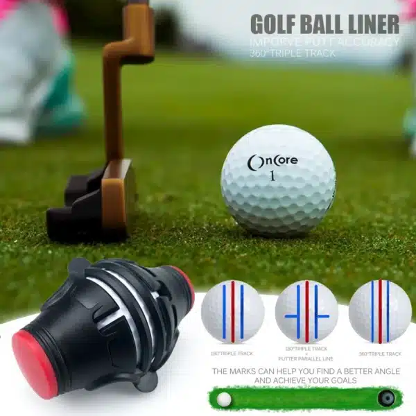 360 Degree Rotating Golf Ball Liner Marker Template Pen Putting Positioning Imporve Putt Accuracy Aids Golf Tools ZY017 - Image 2