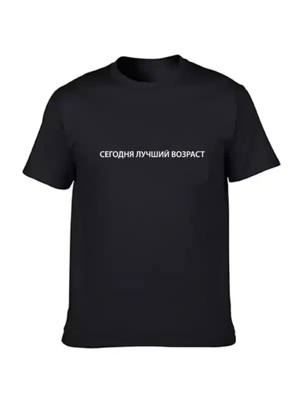 Fashion Men's T Shirts with Russian Inscriptions Harajuku Short Sleeve T-shirt Round Neck Tees Male Ropa Quotes Tops Clothing - Image 2
