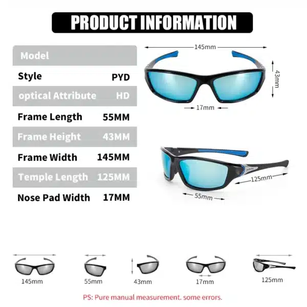 Polarized Fashion Sunglasses Sport Cycling Glasses Bicycle Eyewear Suitable Frame UV400 Driving Fishing Glasses Women Glasses - Image 16