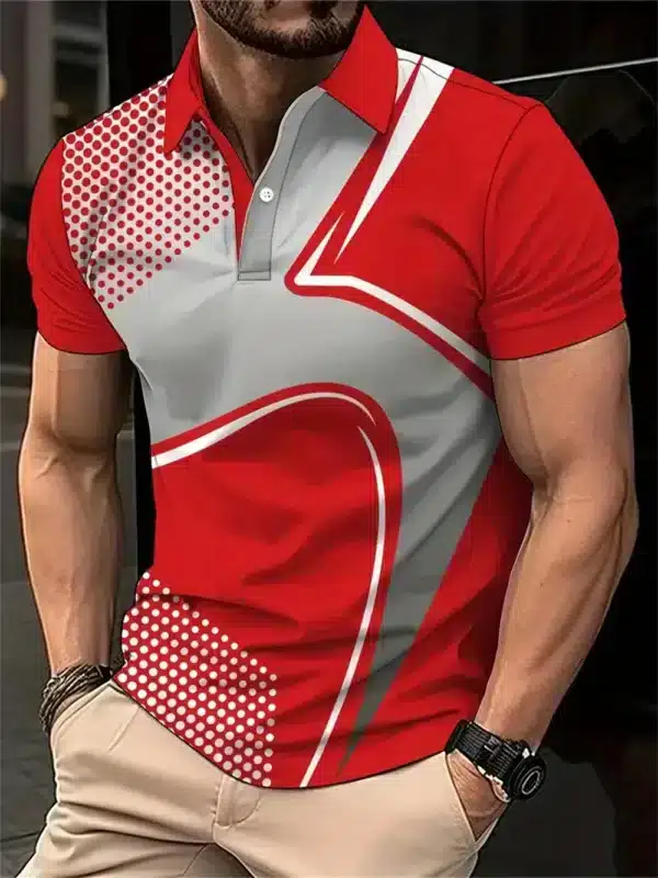 Breathable and Quick Drying Badminton Tennis Lapel Sports Short Sleeve Golf Jersey Summer Fashion Sports Casual Men's Polo Shirt - Image 11