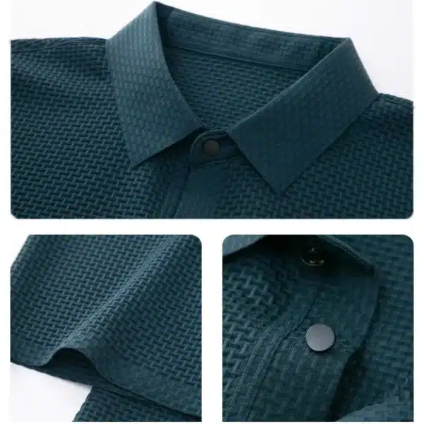Summer New Men's Short Sleeve T-shirt Cool and Breathable POLO Shirt Business Casual Sweat-absorbing Top - Image 6