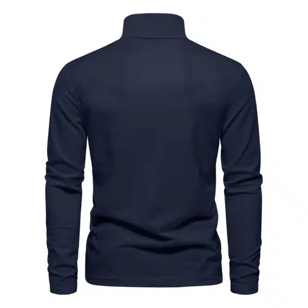 AIOPESON New Men's Deer Embroidery Polo Shirts Solid Color Long Sleeve Social Business Male - Image 3